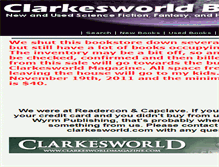 Tablet Screenshot of clarkesworldbooks.com